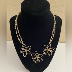 Gold Floral Necklace